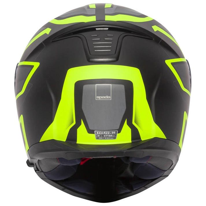 Spada Orion Slate Flip-Up Helmet Matt Black / Yellow - FREE UK Shipping, FREE 365 Day Returns | Moto Central