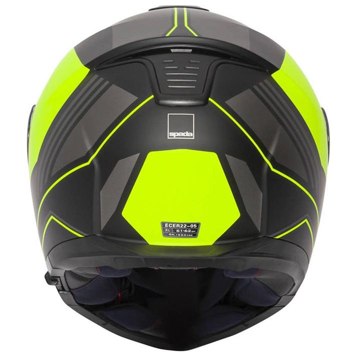 Spada Orion Whip Flip-Up Helmet Matt Black / Fluo Yellow - FREE UK Shipping, FREE 365 Day Returns | Moto Central