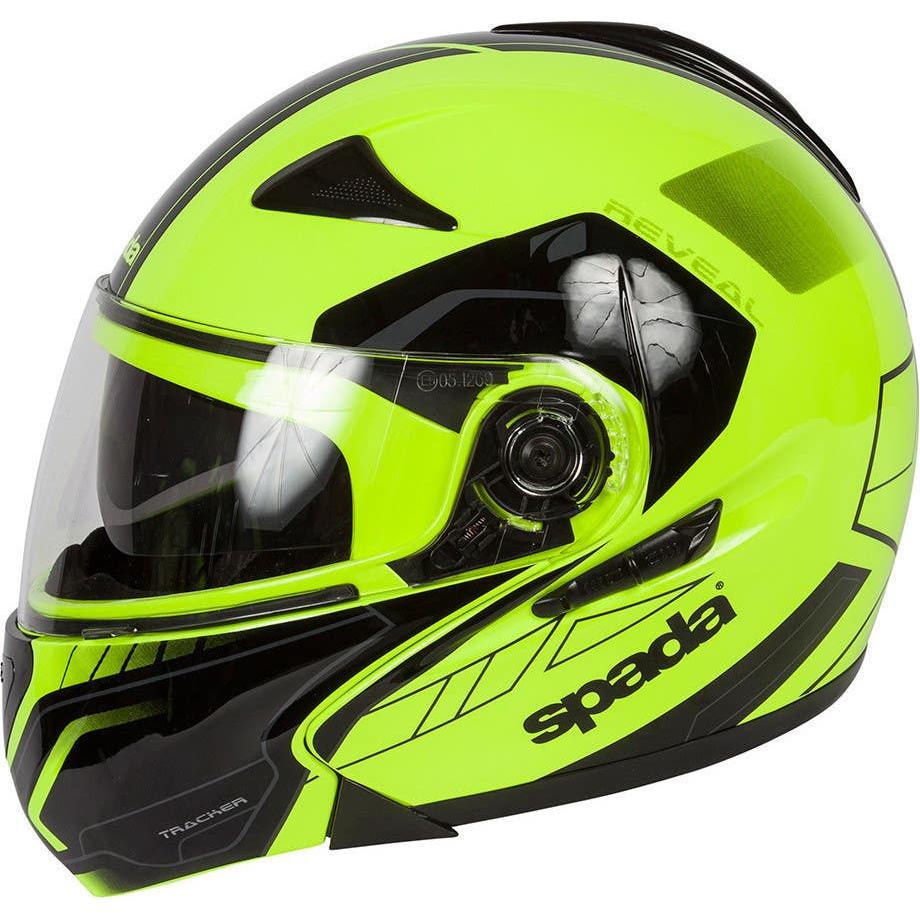 Spada Reveal Tracker Flip-Up Helmet Black / Fluo Yellow