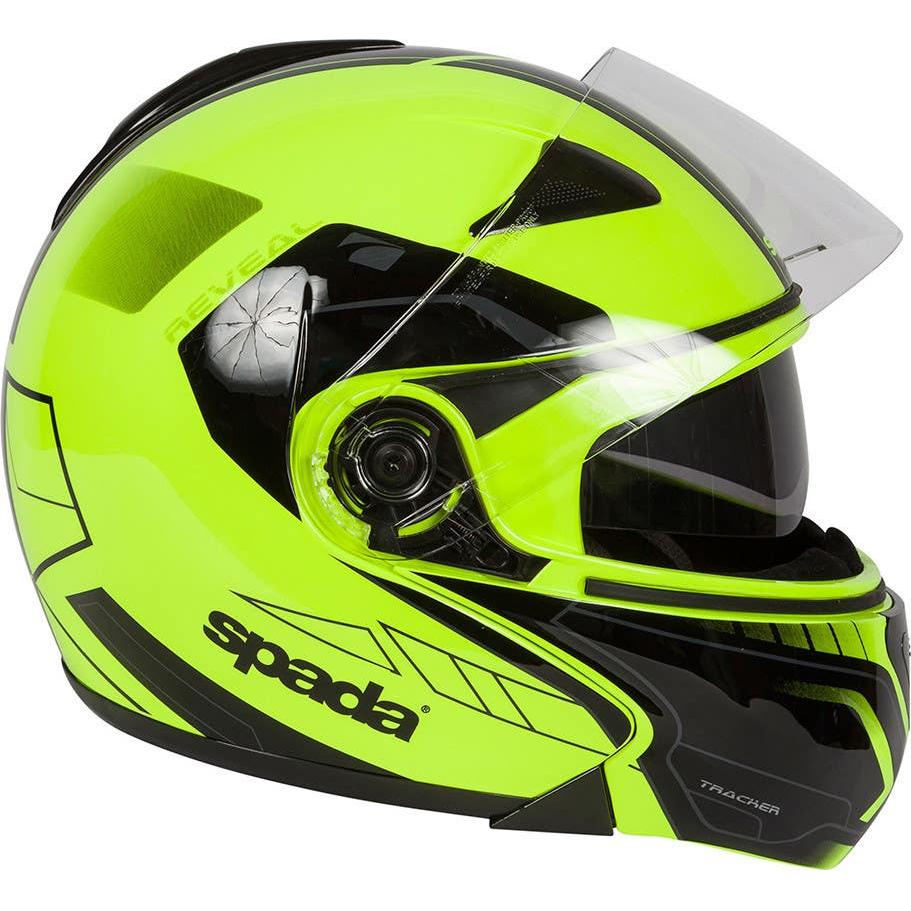 Spada Reveal Tracker Flip-Up Helmet Black / Fluo Yellow