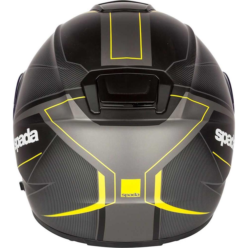 Spada SP16 Linear Full Face Helmet Matt Black / Yellow / Anthracite - FREE UK Shipping, FREE 365 Day Returns | Moto Central