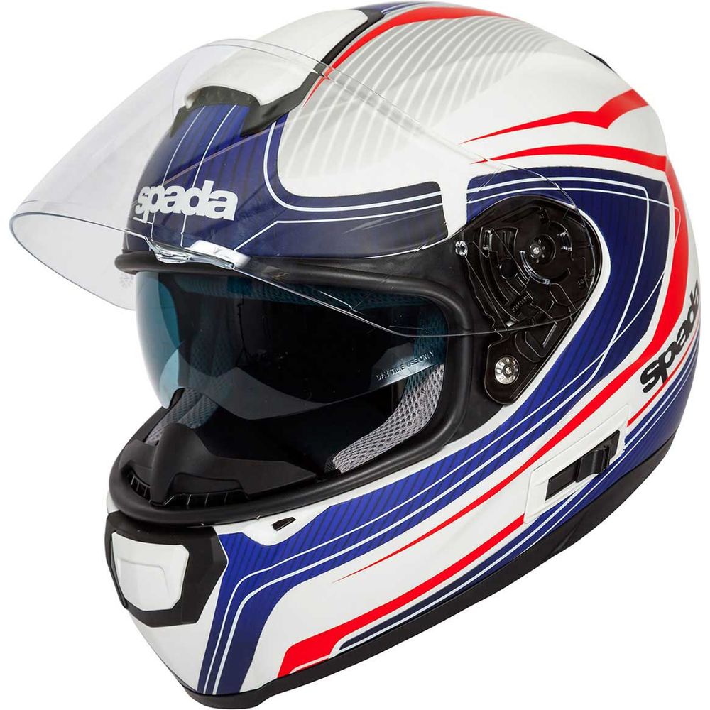 Spada SP16 Monarch Full Face Helmet White / Red / Blue