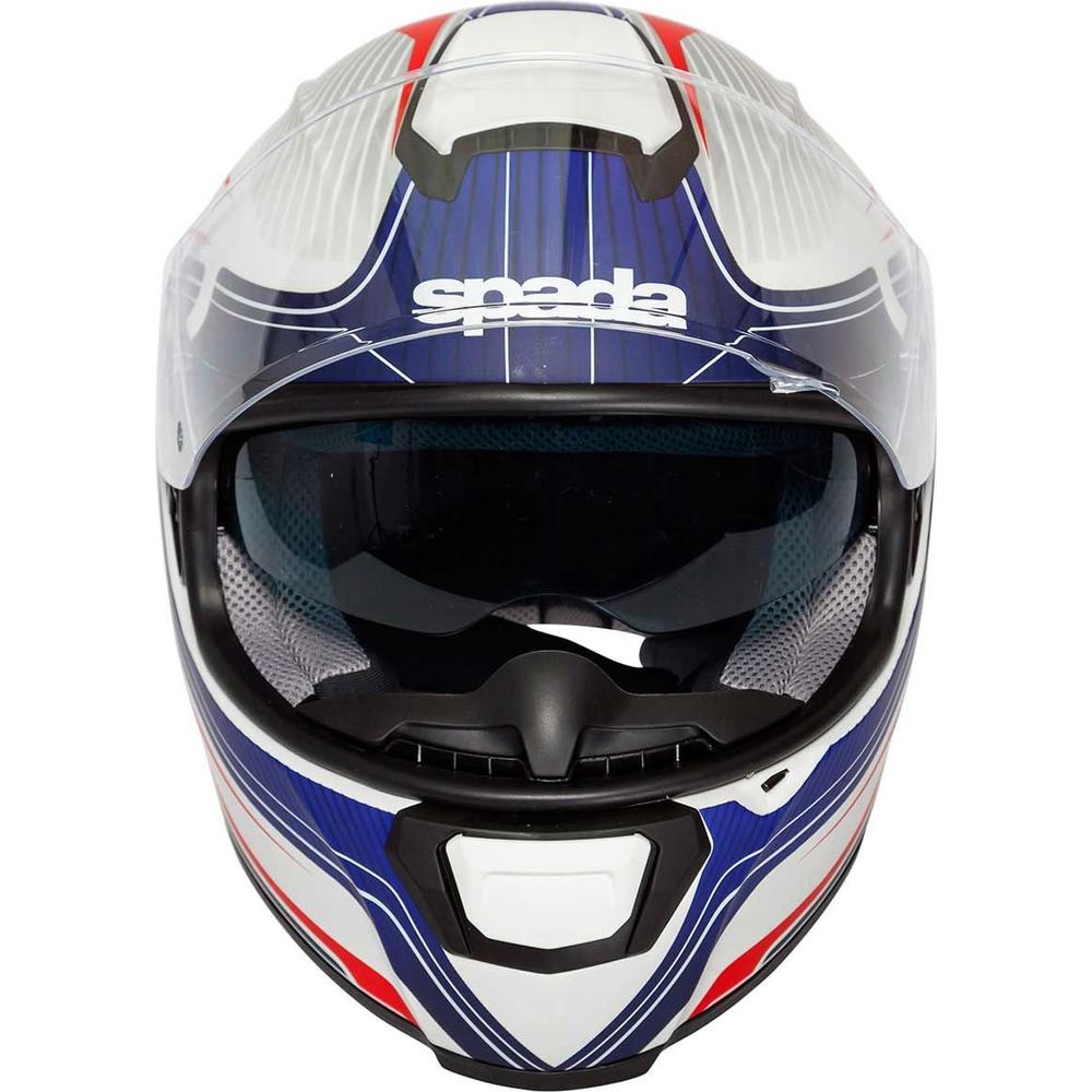 Spada SP16 Monarch Full Face Helmet White / Red / Blue