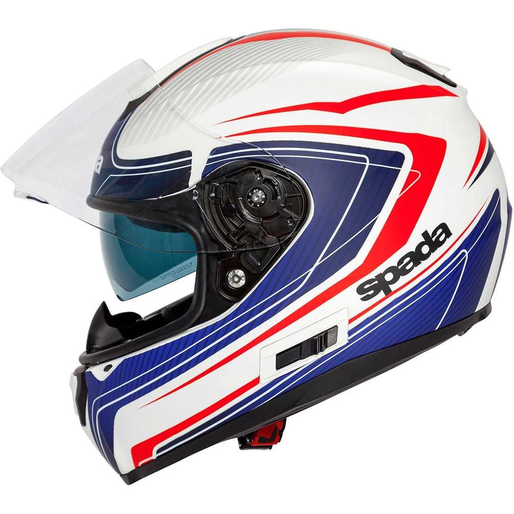 Spada SP16 Monarch Full Face Helmet White / Red / Blue