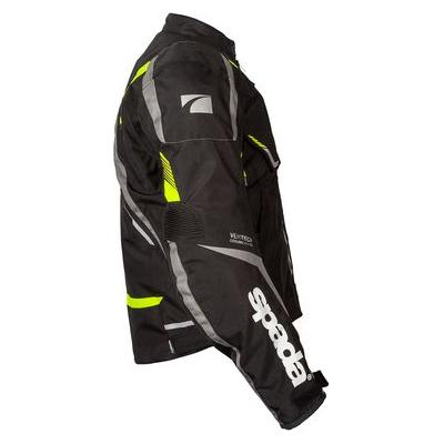 Spada Urbanik CE Textile Jacket Black / Fluo Yellow - FREE UK Shipping, FREE 365 Day Returns | Moto Central