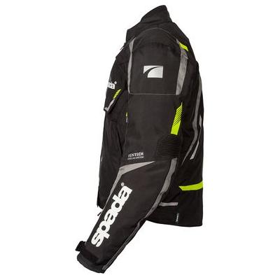 Spada Urbanik CE Textile Jacket Black / Fluo Yellow - FREE UK Shipping, FREE 365 Day Returns | Moto Central