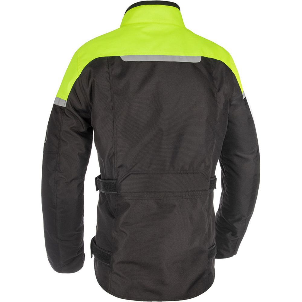 Spartan Long Waterproof Textile Jacket Black / Fluo Yellow