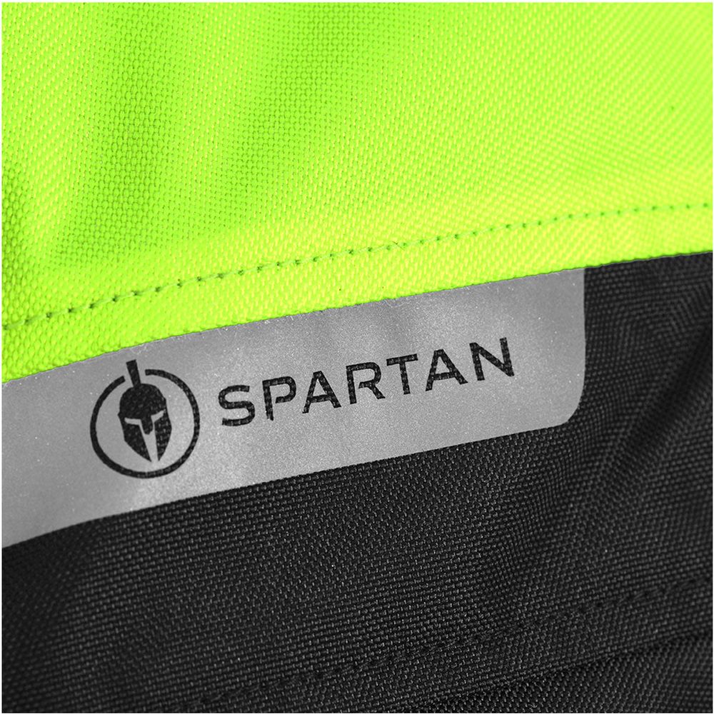 Spartan Long Waterproof Textile Jacket Black / Fluo Yellow