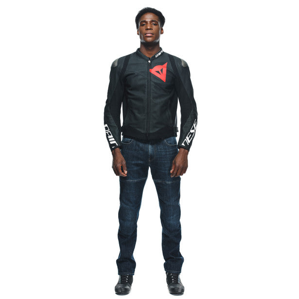 Dainese Sportiva Perforated Leather Jacket Matt Black