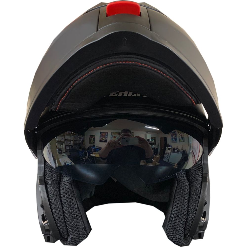 Stealth V159 Flip-Up Helmet Plain Matt Black