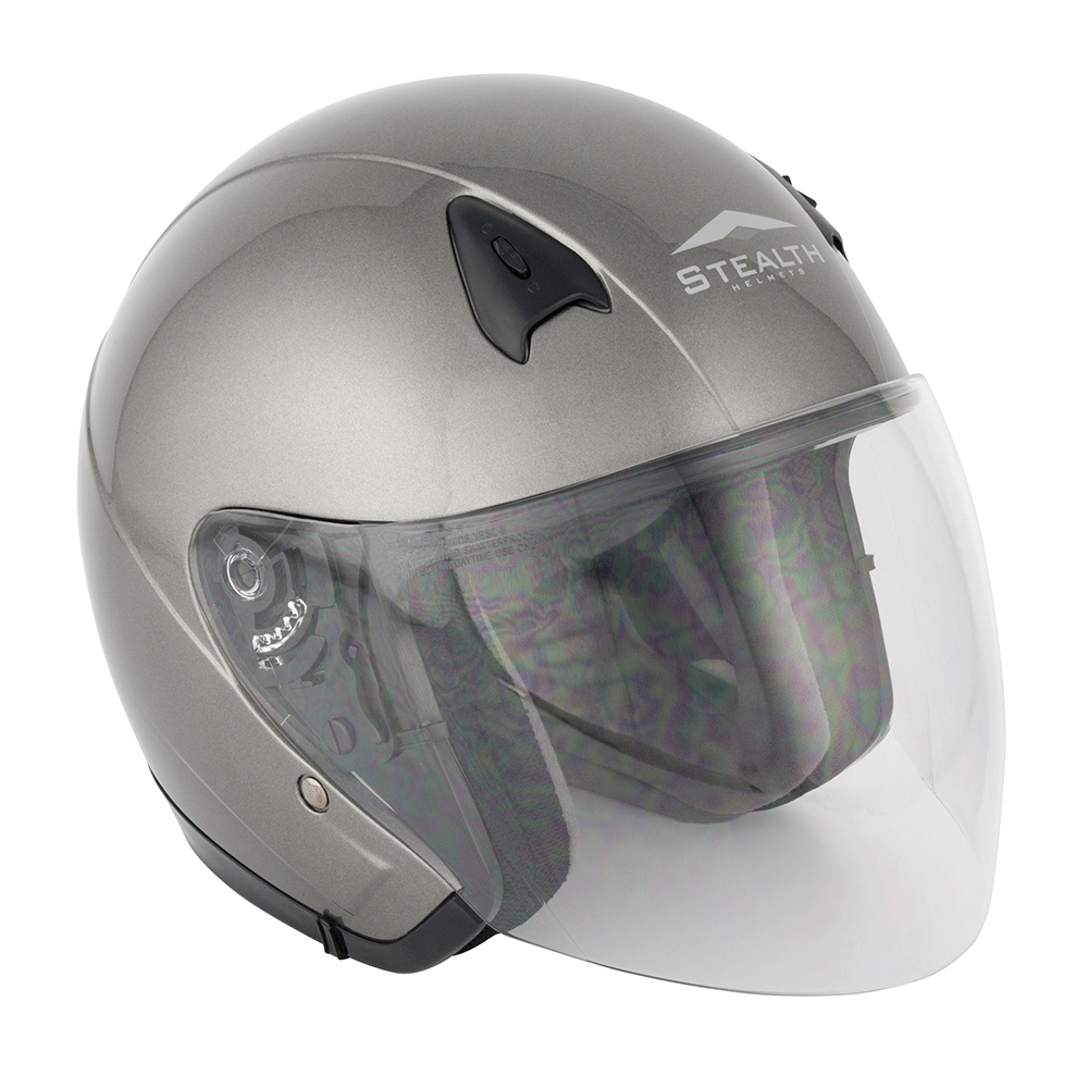 Stealth NT200 Open Face Helmet Gunmetal