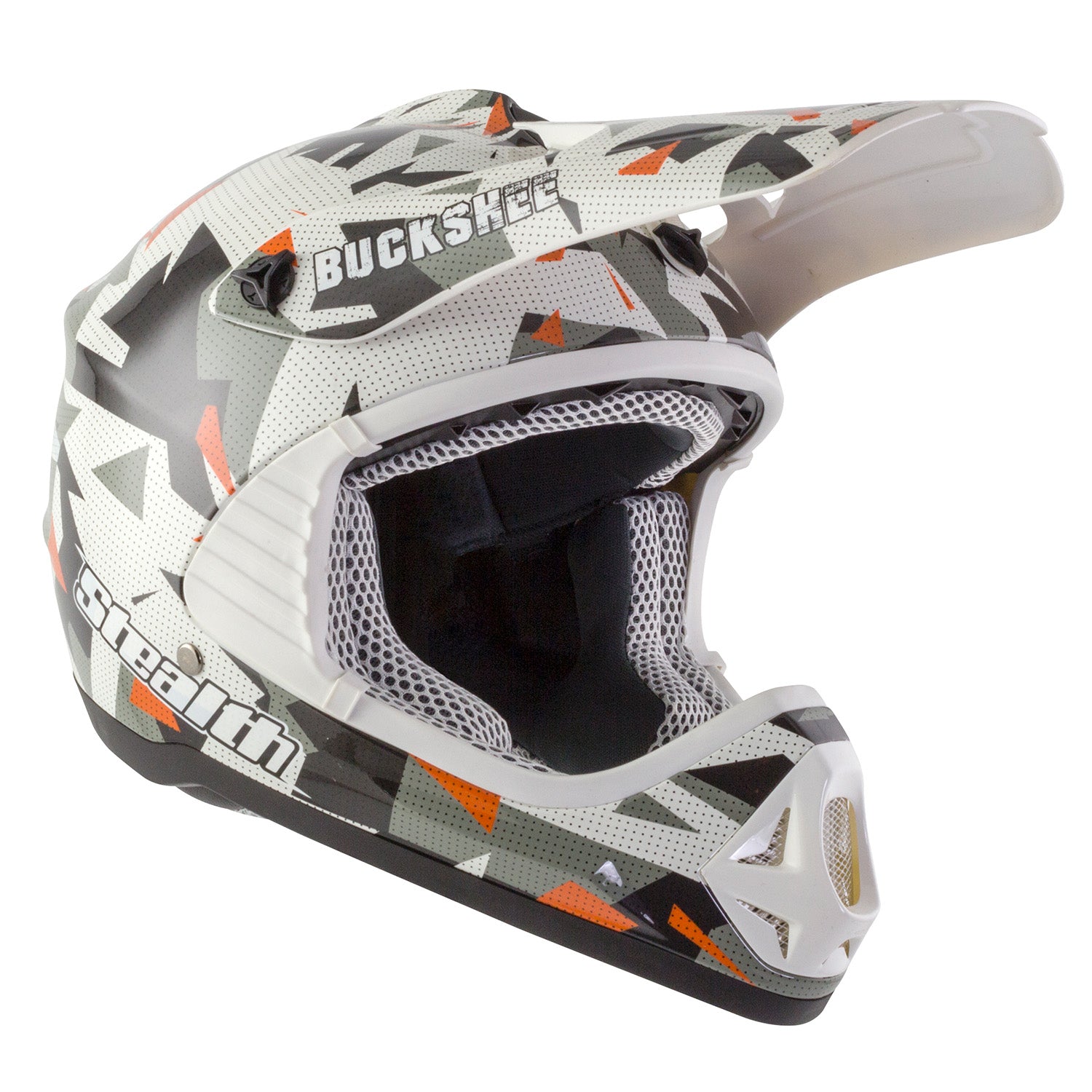 Stealth HD204 Buckshee Kids MX Helmet Grey