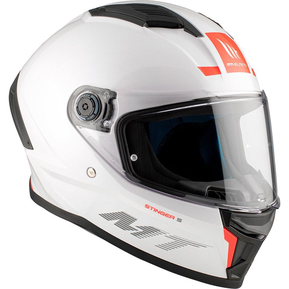 MT Stinger 2 A0 Full Face Helmet Gloss White