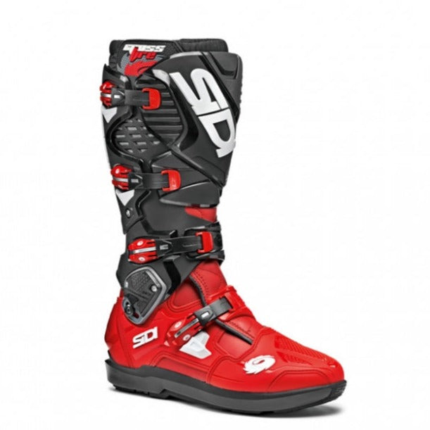 Sidi Crossfire 3 SRS CE Boots Red / Red / Black - FREE UK Shipping, FREE 365 Day Returns | Moto Central