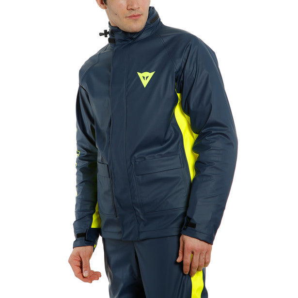 Dainese Storm 2 Rain Over Jacket Black Iris / Fluo Yellow