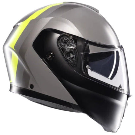 AGV Street Modular Resia Flip-Up Helmet Grey / Black / Fluo Yellow