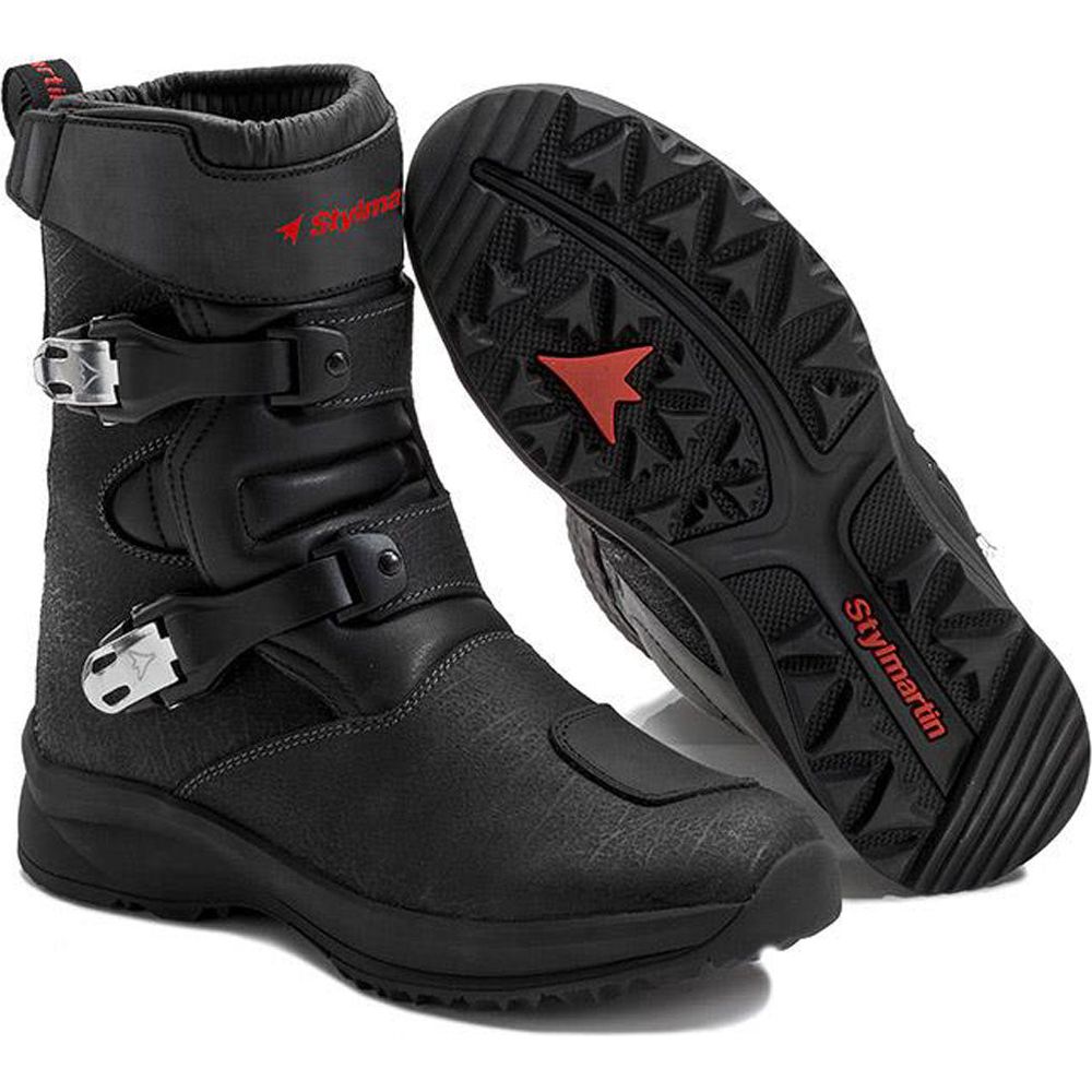 Stylmartin Navajo Evo Low Waterproof Touring Leather Boots Black