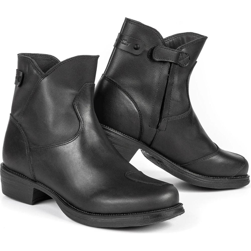 Stylmartin Pearl J Waterproof Urban Ladies Leather Boots Black