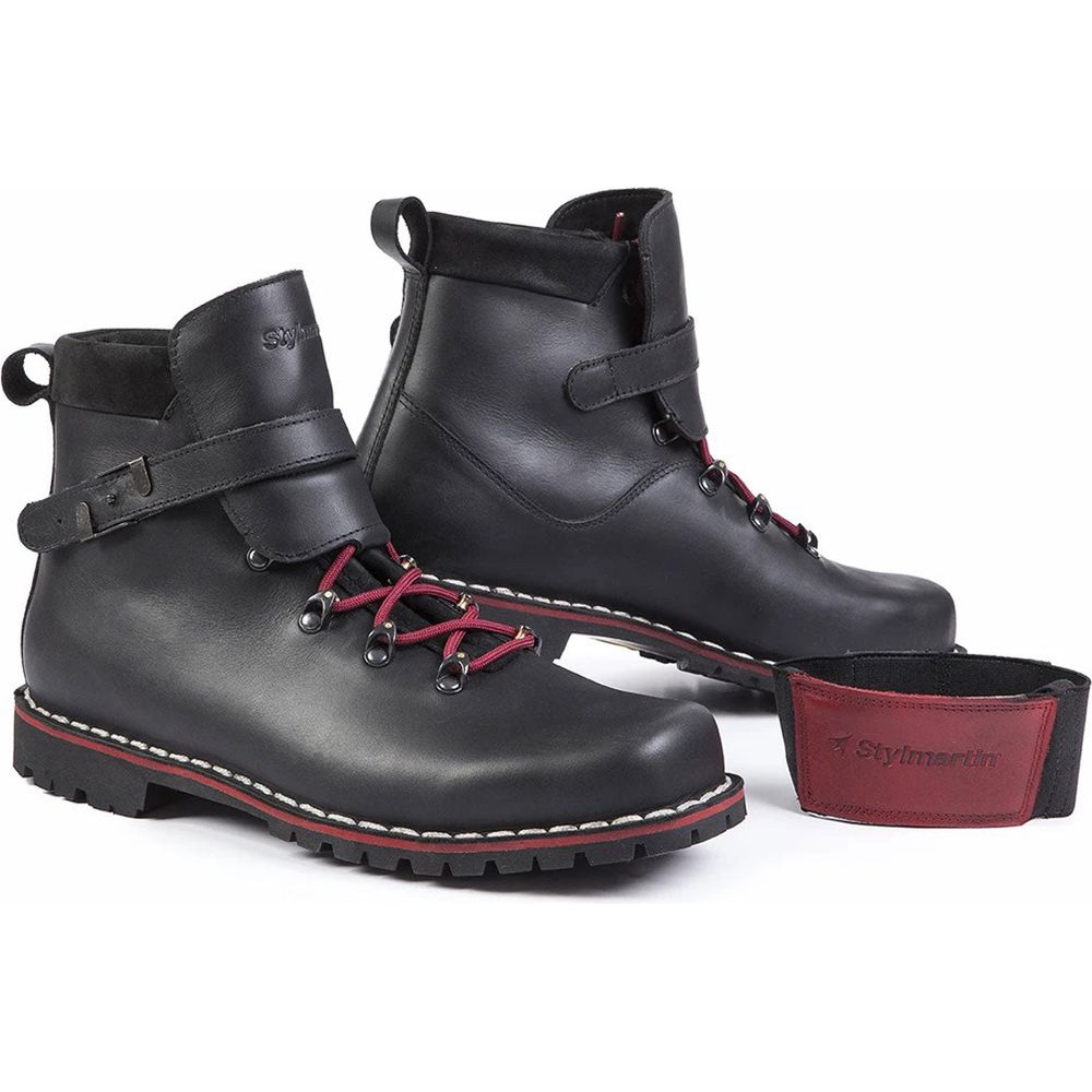 Stylmartin Red Rebel Urban Leather Boots Black