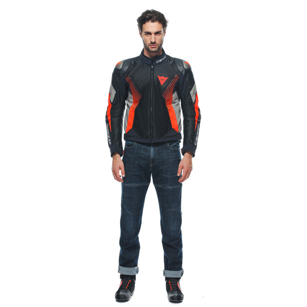 Dainese Super Rider 2 Absoluteshell Mesh Textile Jacket Black / Grey / Red