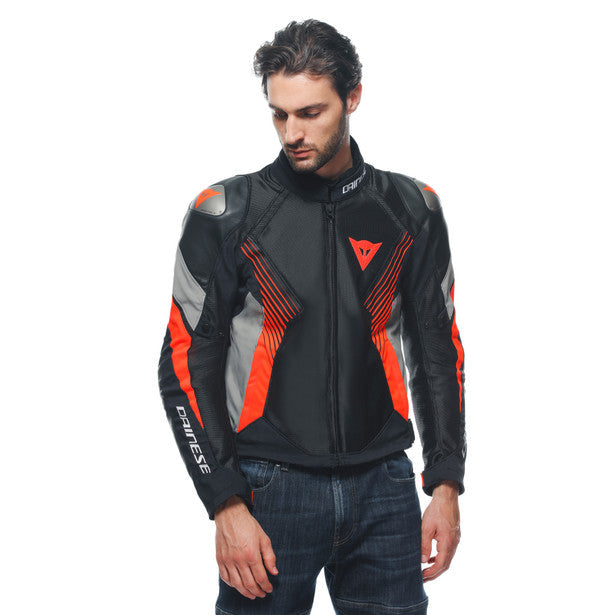 Dainese Super Rider 2 Absoluteshell Mesh Textile Jacket Black / Grey / Red