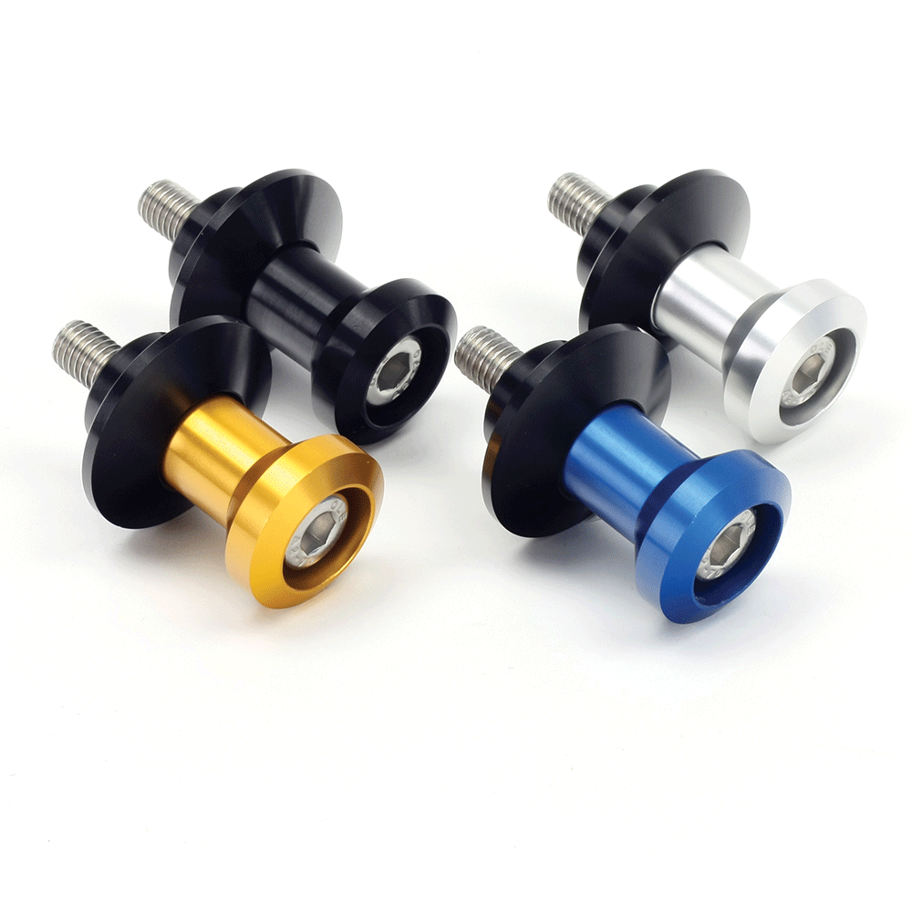 BikeTek Swing Arm Spools Blue