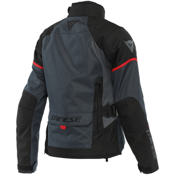 Dainese Tempest 3 D-Dry Ladies Textile Jacket Ebony / Black / Lava Red