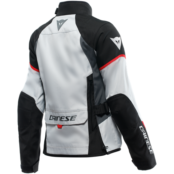 Dainese Tempest 3 D-Dry Ladies Textile Jacket Glacier Grey / Black / Lava Red