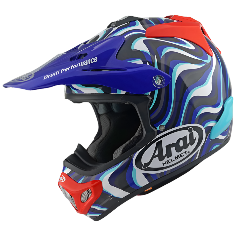 Arai MX-V Evo Stream Motocross Helmet Blue