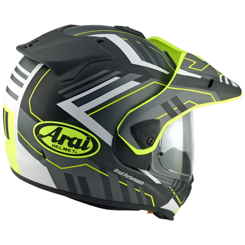 Arai Tour-X 5 MX Helmet Trail Yellow / Grey / Black - FREE UK Shipping, FREE 365 Day Returns | Moto Central
