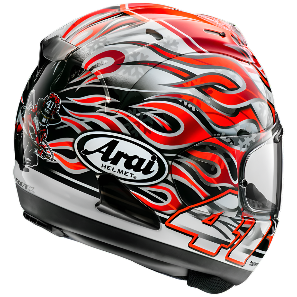 Arai RX 7V Evo Full Face Helmet Haga Red / Silver - FREE UK Shipping, FREE 365 Day Returns | Moto Central