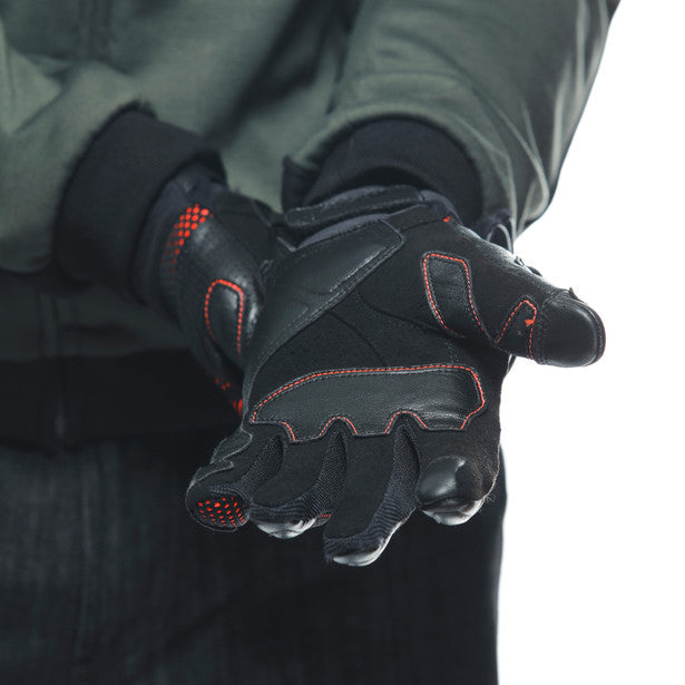 Dainese Unruly Ergo-Tek Textile Gloves Black / Red