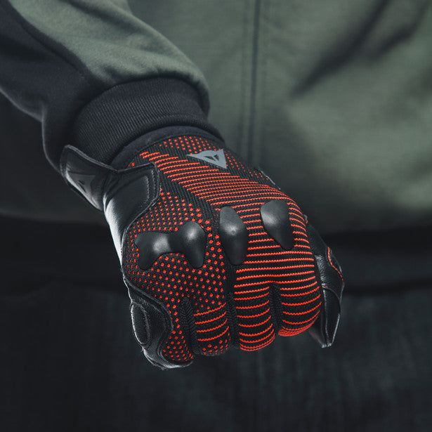 Dainese Unruly Ergo-Tek Textile Gloves Black / Red