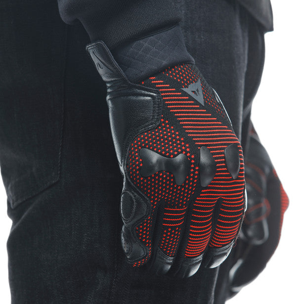 Dainese Unruly Ergo-Tek Textile Gloves Black / Red