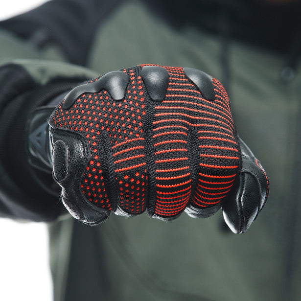 Dainese Unruly Ergo-Tek Textile Gloves Black / Red