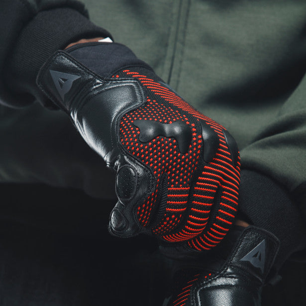 Dainese Unruly Ergo-Tek Textile Gloves Black / Red