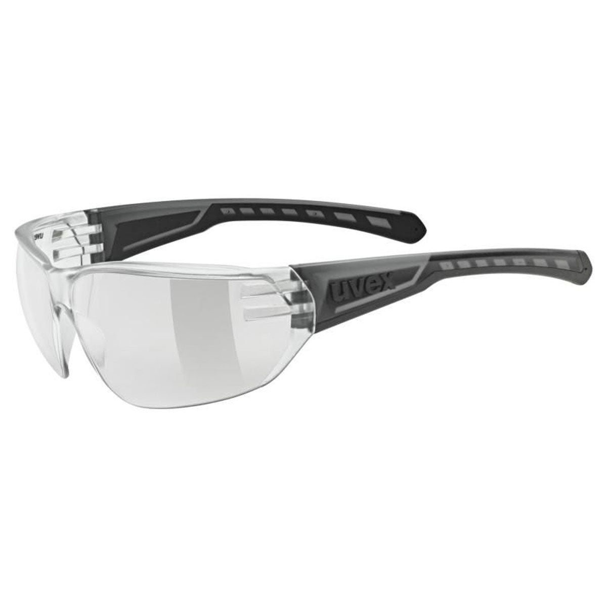 Uvex Equate Sunglasses Smoke With Clear Lenses - FREE UK Shipping, FREE 365 Day Returns | Moto Central