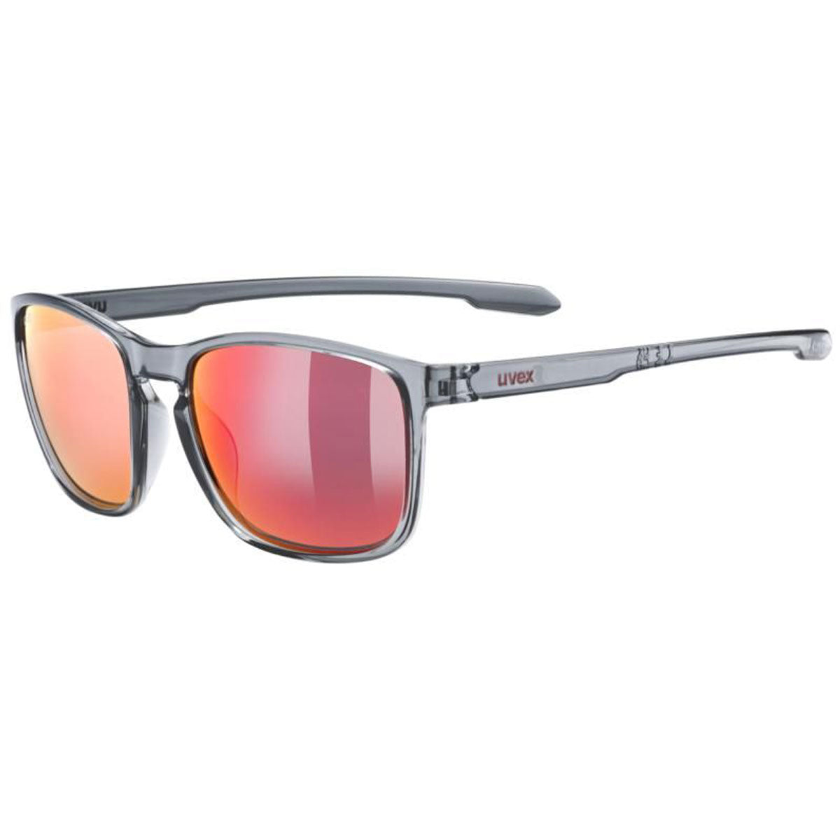 Uvex LGL 52 Sunglasses Smoke With Mirror Red Lenses  - FREE UK Shipping, FREE 365 Day Returns | Moto Central