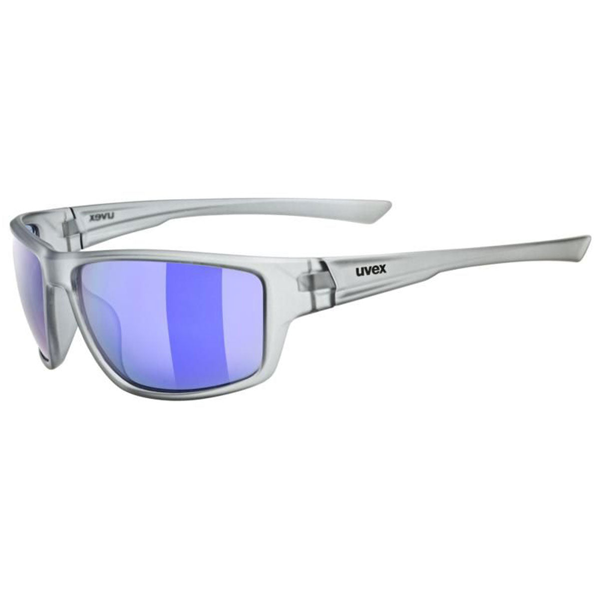 Uvex SP 230 Sunglasses Matt Smoke With Blue Lenses  - FREE UK Shipping, FREE 365 Day Returns | Moto Central