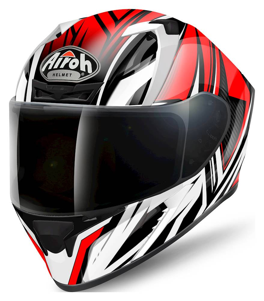 Airoh Valor Full Face Helmet Conquer Gloss Red