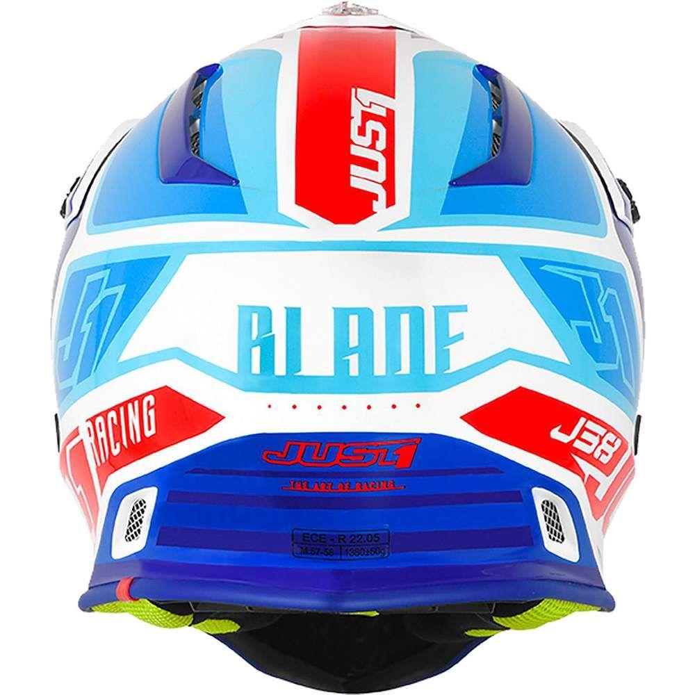 Just1 J38 MX Helmet Blade Gloss Blue / Red / White