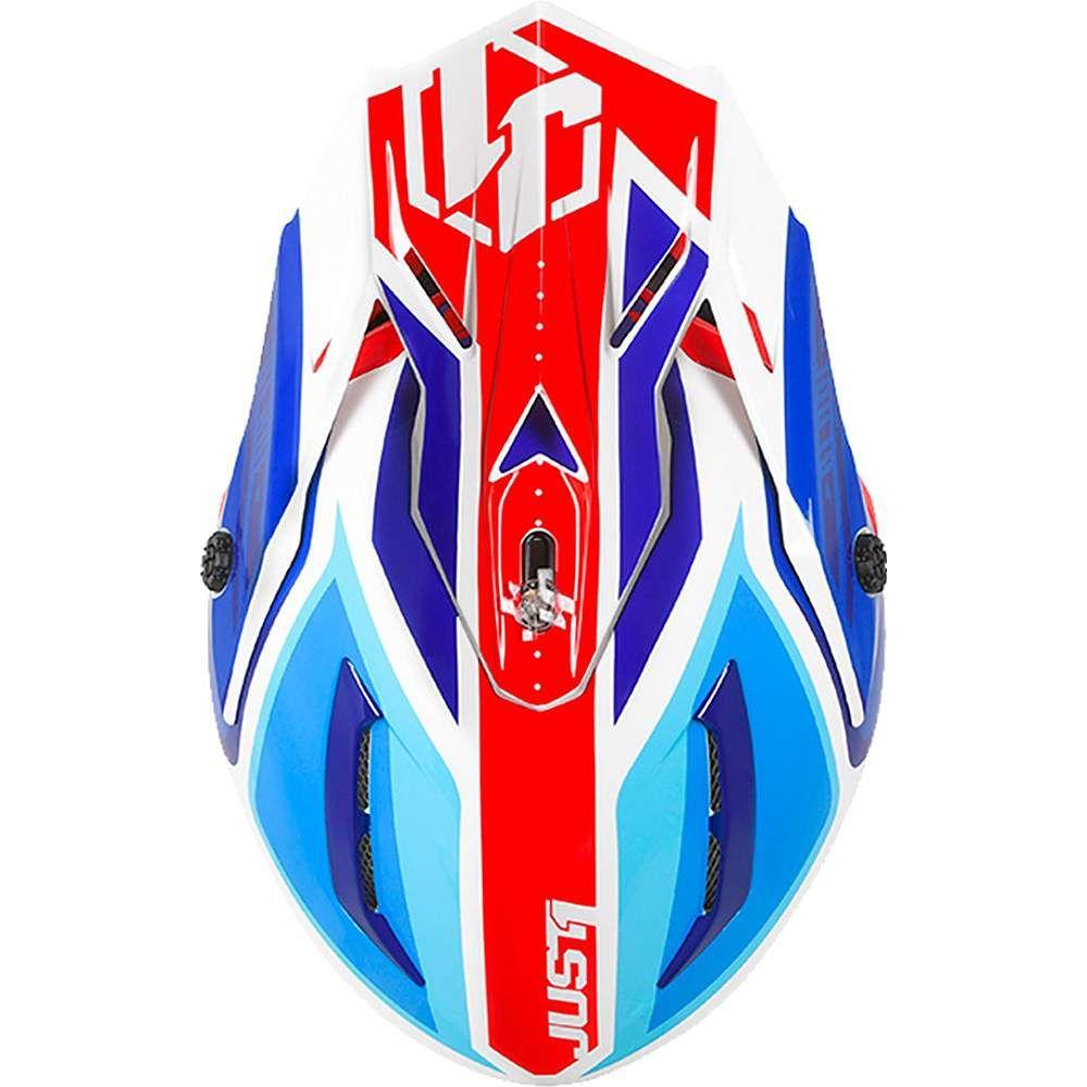 Just1 J38 MX Helmet Blade Gloss Blue / Red / White