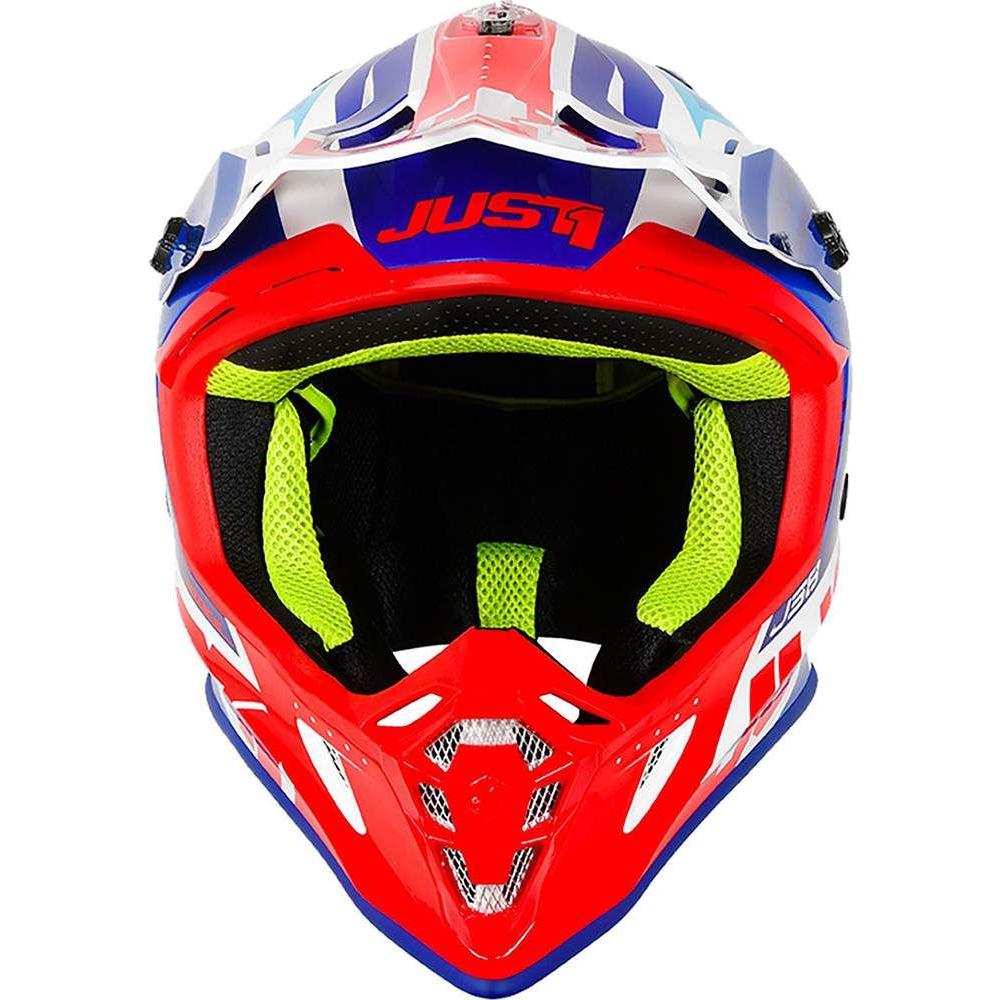 Just1 J38 MX Helmet Blade Gloss Blue / Red / White