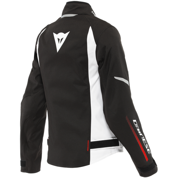 Dainese Veloce D-Dry XT Ladies Textile Jacket Black / White / Lava Red