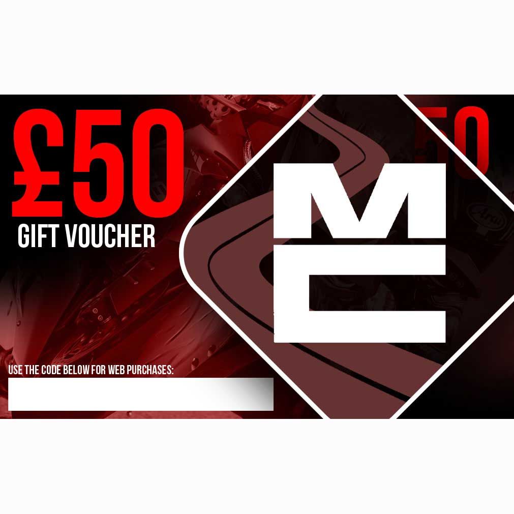 Moto Central £50 Gift Voucher  - FREE UK Shipping, FREE 365 Day Returns | Moto Central