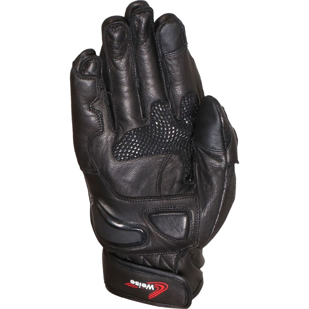 Weise Apex Leather Gloves Black - FREE UK Shipping, FREE 365 Day Returns | Moto Central