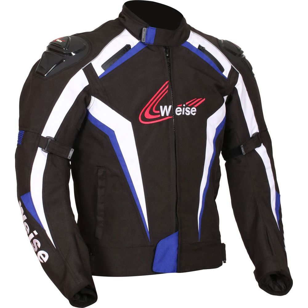 Weise Ascari Textile Jacket Black / Blue  - FREE UK Shipping, FREE 365 Day Returns | Moto Central