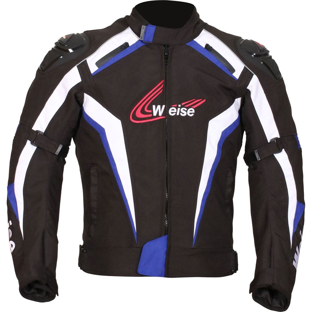 Weise Ascari Textile Jacket Black / Blue  - FREE UK Shipping, FREE 365 Day Returns | Moto Central