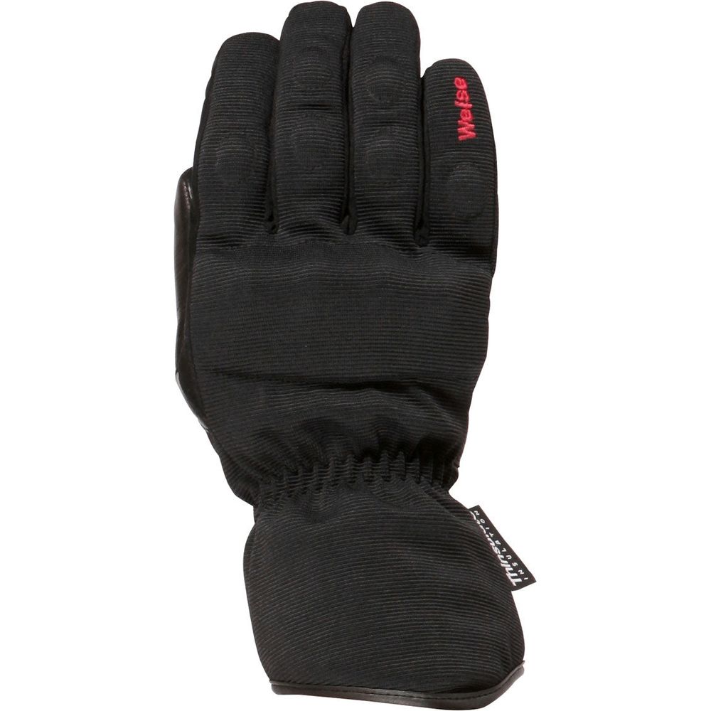 Weise Bergen Textile Gloves Black - FREE UK Shipping, FREE 365 Day Returns | Moto Central