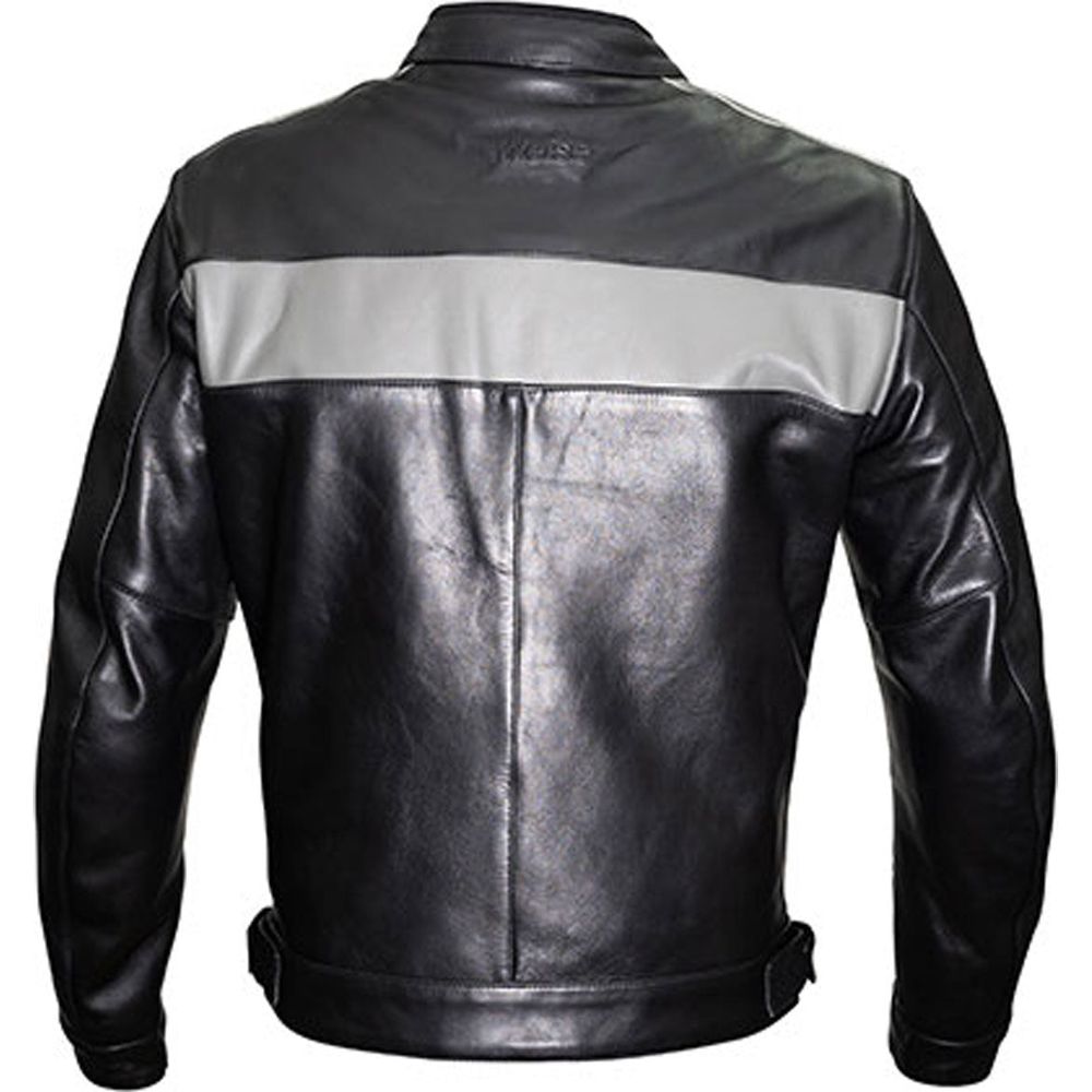 Weise Cabot Leather Jacket Black / Grey - FREE UK Shipping, FREE 365 Day Returns | Moto Central